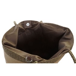 Sac de plage DKD Home Decor 43 x 10 x 28 cm Beige Marron Vert (2 Unités)