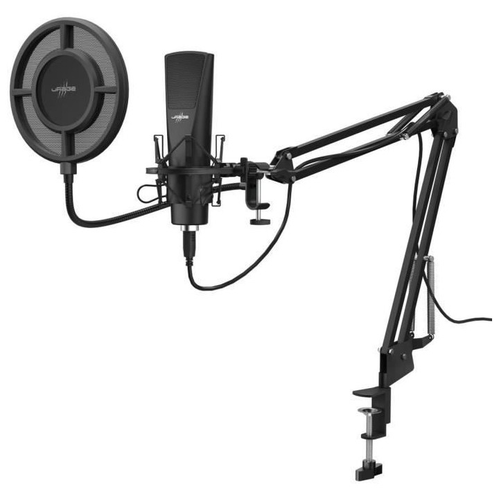Microphone Streaming + Bras Articulé - URAGE - Stream 800 HD Studio (