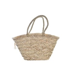 Sac DKD Home Decor Blanc Multicouleur Naturel Métal 59 x 16 x 30 cm