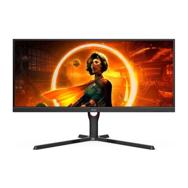 Ecran PC - AOC - U34G3XM/EU - 34 VA UWQHD 1ms 144Hz HDMI DisplayPort Pivot Réglable en hauteur Freesync Premium HDR 10