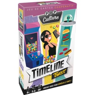 Timeline Twist Pop Culture|Asmodee - Jeu de cartes coopératif - 2 a 6