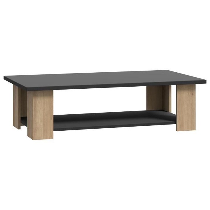 Table basse PILVI 2 Plateaux - Style contemporain - Particules mélami