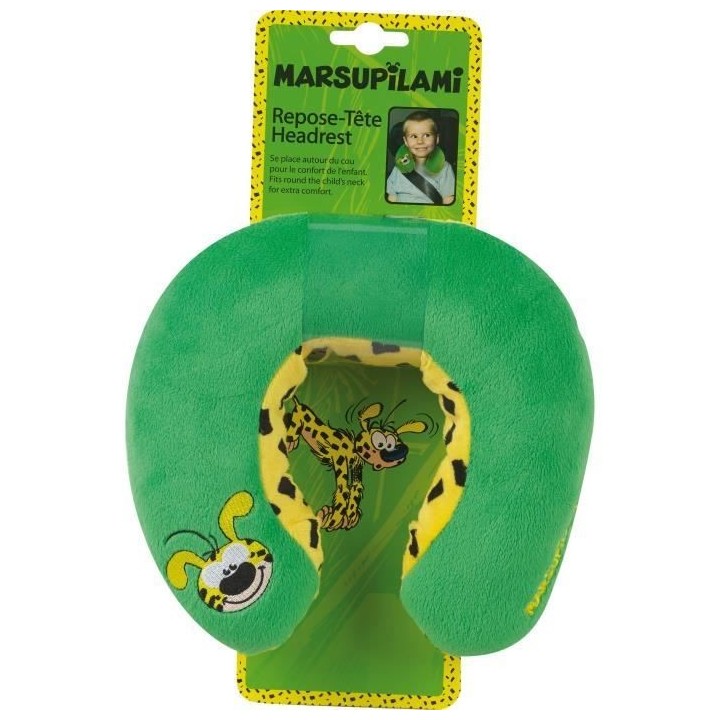 Jemini marsupilami tour de cou en peluche +/- 19 cm pour enfant