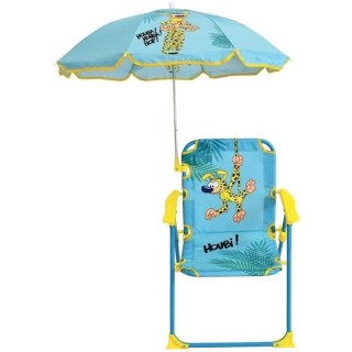 MARSUPILAMI Chaise pliante avec parasol ± chaise 53 x 39 x 39 cm, par