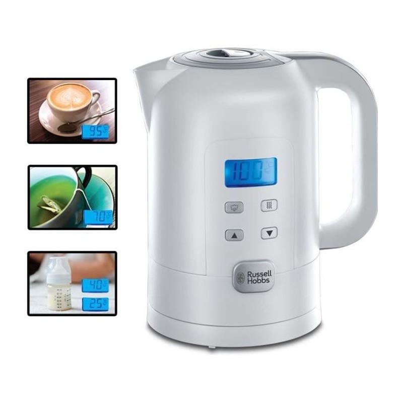 RUSSELL HOBBS 21150-70 Bouilloire Electrique Sans Fil 1,7L Precision Control - Blanc