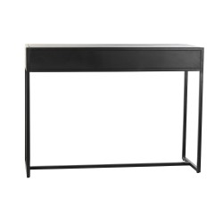 Console DKD Home Decor Noir Métal Bois de manguier 110 x 35 x 80 cm