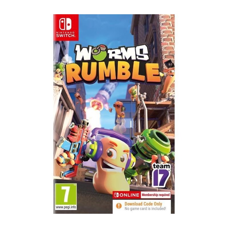 Worms Rumble Jeu Switch (Code dans la boîte)