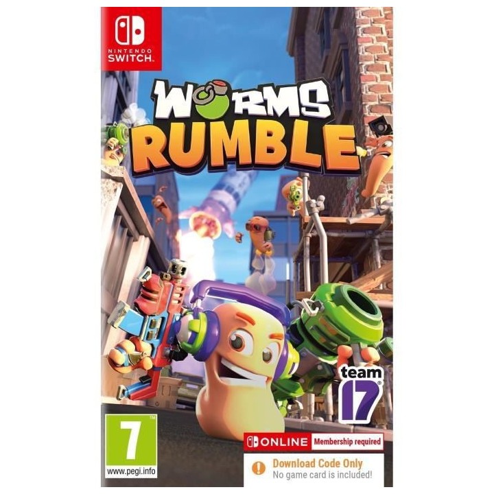 Worms Rumble Jeu Switch (Code dans la boîte)