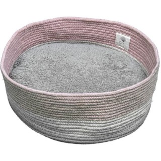 VADIGRAN Panier Bobo - 40x45x19 cm - Rose - Pour chien