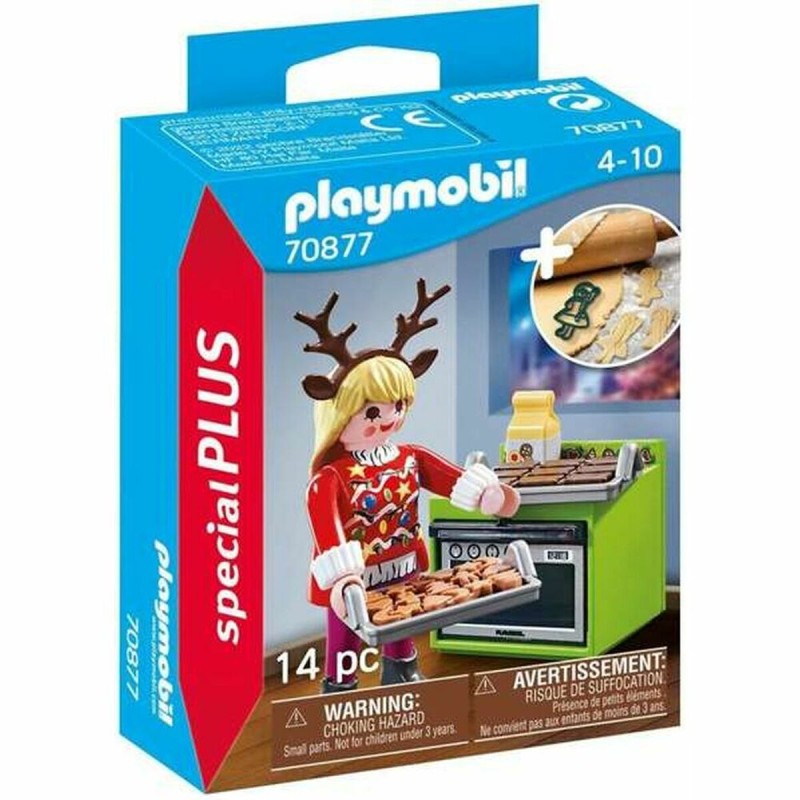 Personnage articulé Playmobil Special Plus 70877 Noël Pâtissier (14 pcs)