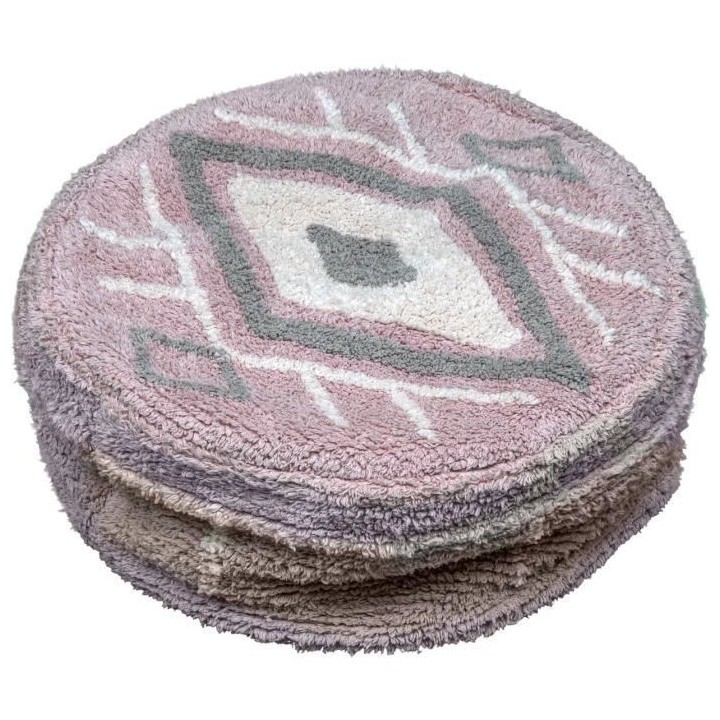 VADIGRAN Pouf Bobo - 50x50x20 cm - Rose - Pour chien