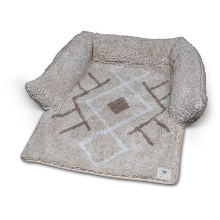 VADIGRAN Sofa bed Berber - 80x60x7 cm - Caramel - Pour chien