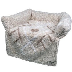 VADIGRAN Sofa bed Berber - 80x60x7 cm - Caramel - Pour chien