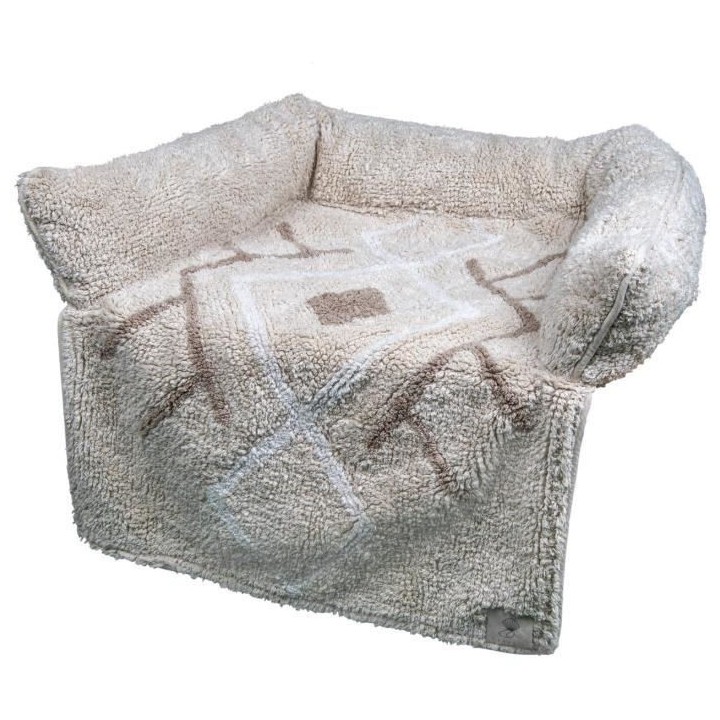 VADIGRAN Sofa bed Berber - 80x60x7 cm - Caramel - Pour chien