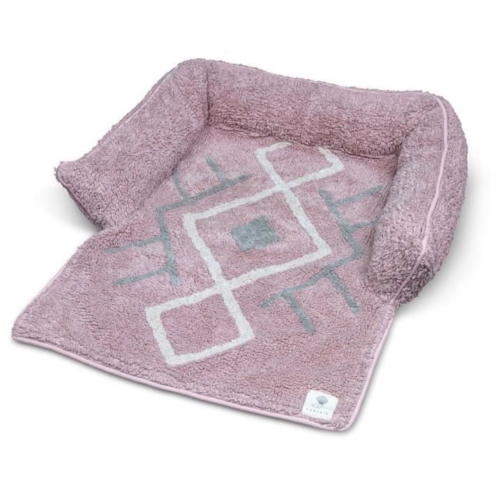 VADIGRAN Sofa bed Bobo - 80x60x7 cm - Rose - Pour chien