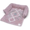 VADIGRAN Sofa bed Bobo - 80x60x7 cm - Rose - Pour chien