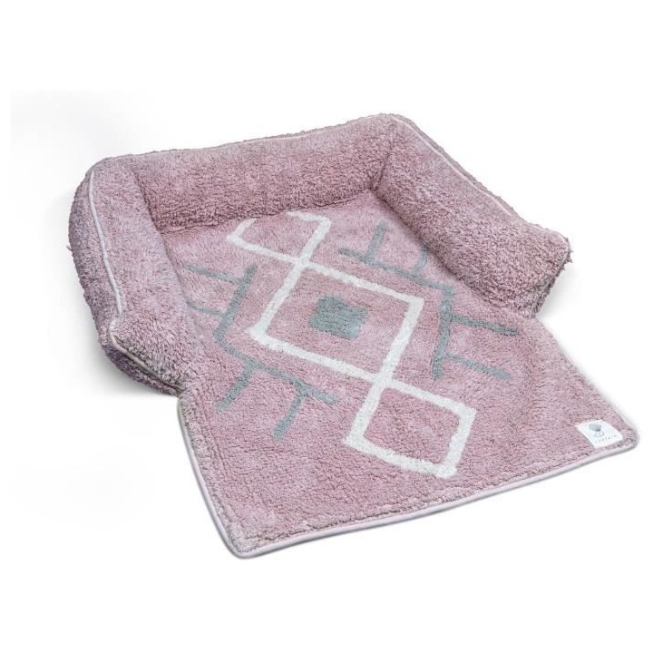 VADIGRAN Sofa bed Bobo - 80x60x7 cm - Rose - Pour chien
