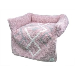 VADIGRAN Sofa bed Bobo - 80x60x7 cm - Rose - Pour chien