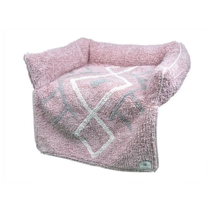 VADIGRAN Sofa bed Bobo - 80x60x7 cm - Rose - Pour chien