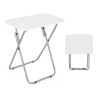 Table d'appoint Confortime Blanc (40 x 60 cm)