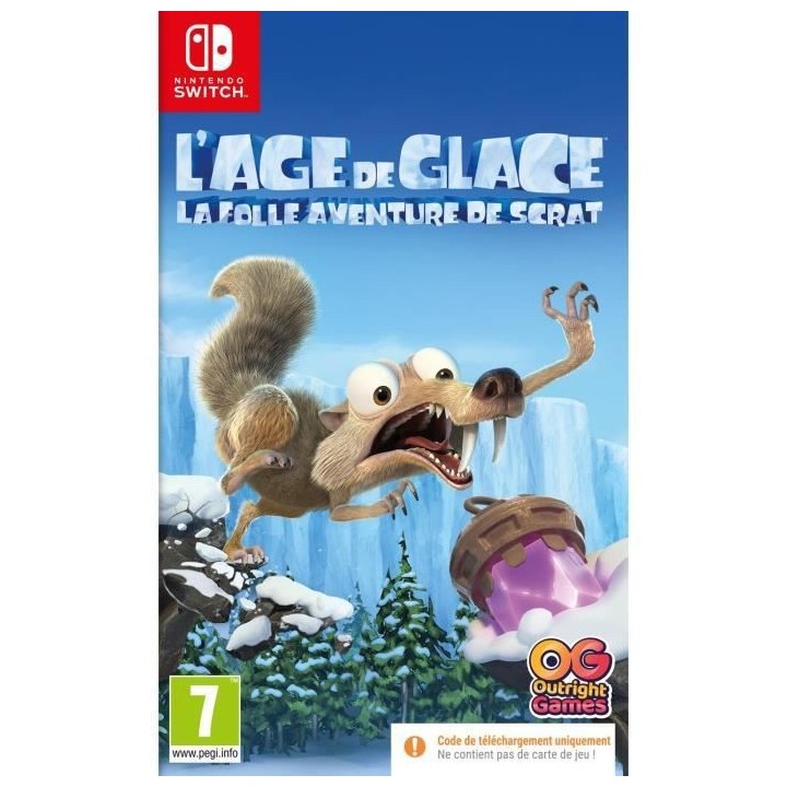 L'Âge de Glace - La Folle Aventure de Scrat Jeu Switch (Code dans la