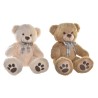 Ours en peluche DKD Home Decor Lien 45 x 40 x 51 cm Beige Marron Enfant Ours (2 Unités)