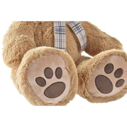 Ours en peluche DKD Home Decor Lien 45 x 40 x 51 cm Beige Marron Enfant Ours (2 Unités)