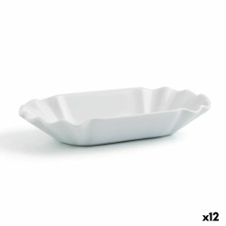 Plateau apéritif Quid Gastro Fun Céramique Blanc (20,5 x 11 x 3,5 cm) (Pack 12x)