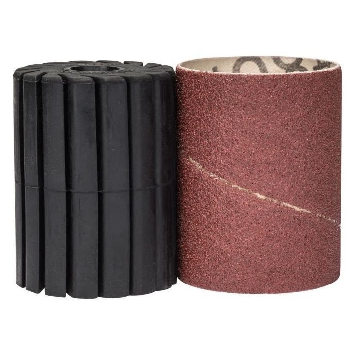 Set porte-manchon et manchon abrasif Bosch - (Grain 80, Largeur Roulea