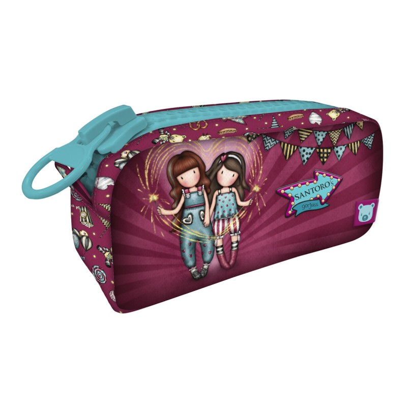 Trousse de Toilette Gorjuss Fireworks Bordeaux (21.5 x 10.5 x 7 cm)