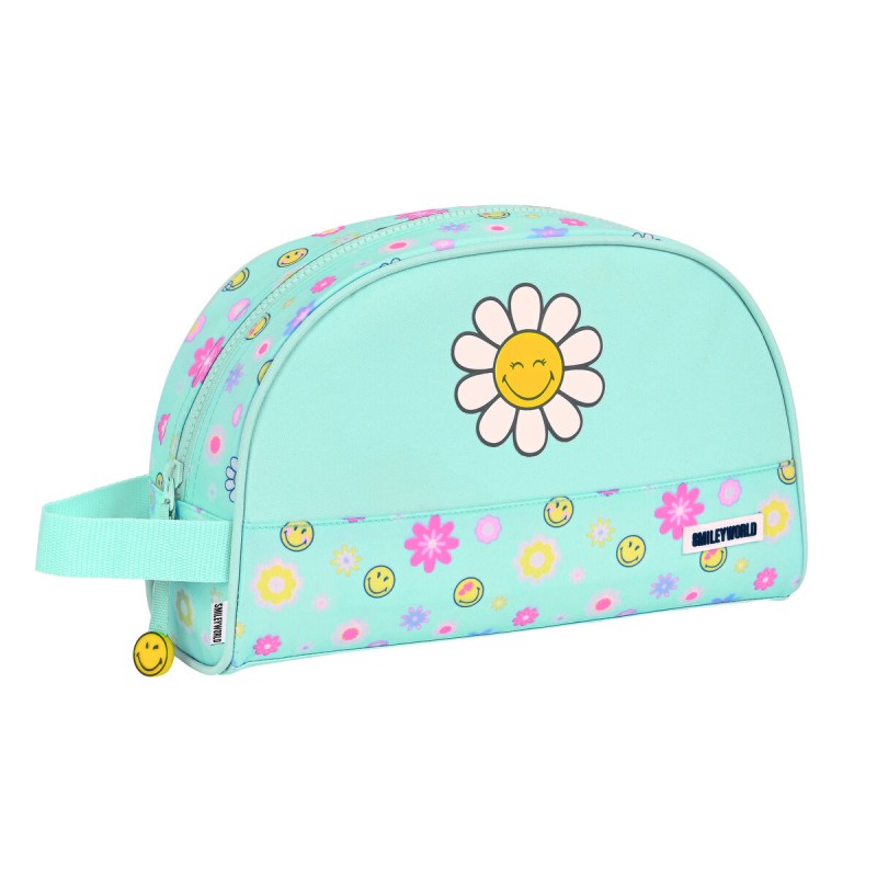 Trousse de Toilette Smiley Summer fun Turquoise (28 x 18 x 10 cm)