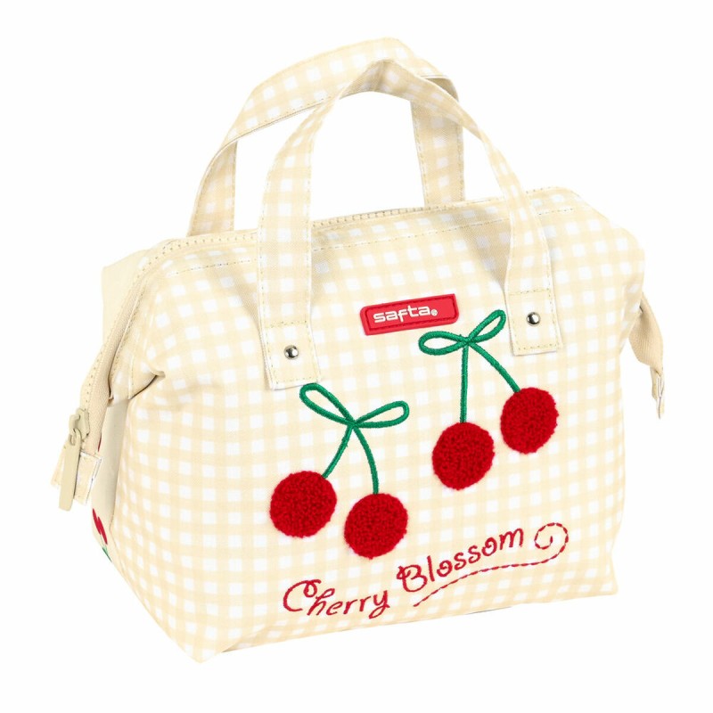 Trousse de Toilette Safta Cherry Beige (26.5 x 17.5 x 12.5 cm)