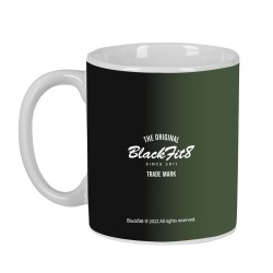 Tasse mug BlackFit8 Gradient Céramique Noir Vert militaire (350 ml)