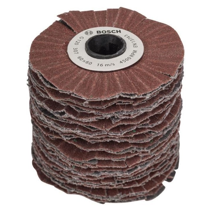 Cylindre abrasif Bosch - (Grain 120, Largeur Rouleau 60mm, Souple, Acc