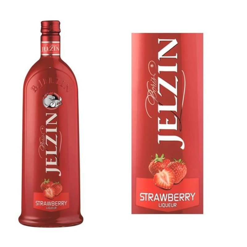 JELZIN Liqueur de Vodka Fraise 16,6°