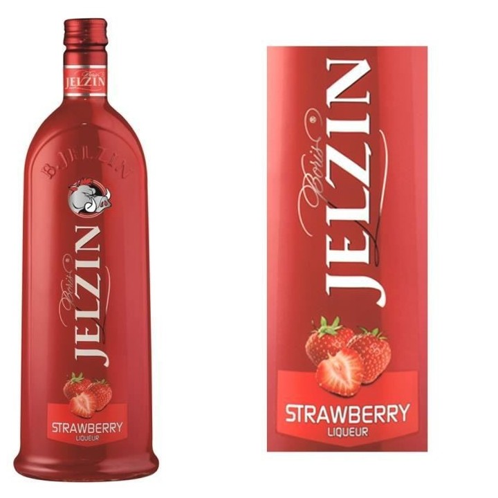 JELZIN Liqueur de Vodka Fraise 16,6°