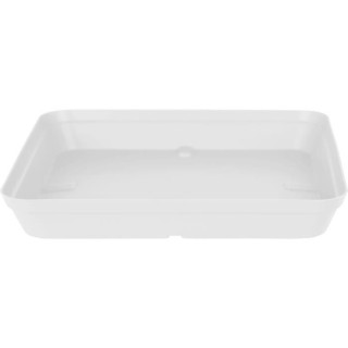 SOUCOUPE CAPRI CARRÉE 35CM BLANC