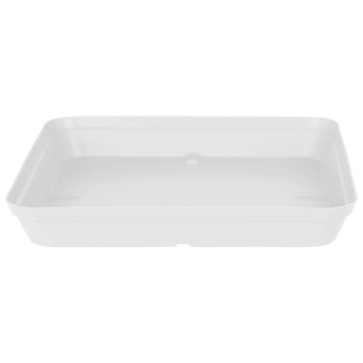 SOUCOUPE CAPRI CARRÉE 35CM BLANC