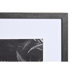 Cadre photo DKD Home Decor 33 x 2 x 45 cm Verre Noir Blanc/Noir Bois MDF (6 Pièces)