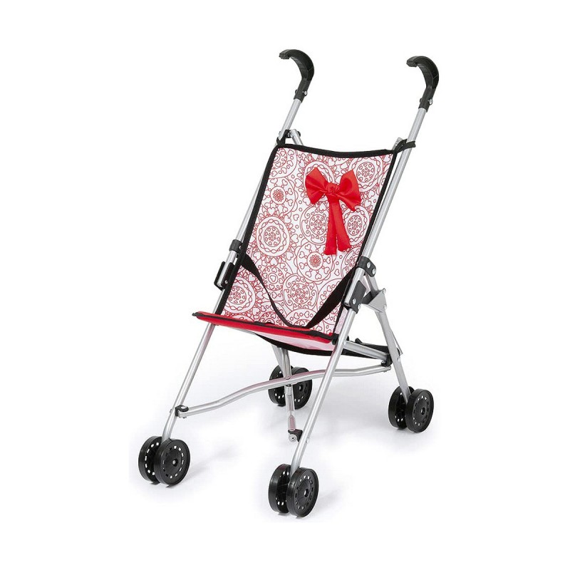 Poussette pour poupées Reig Rouge Parapluie Blanc Princesse