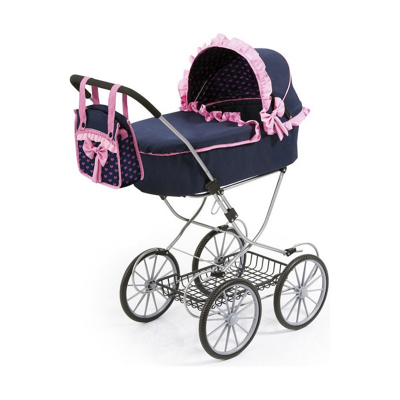 Poussette pour poupées Reig Dolls Pram Blue marine 64 cm