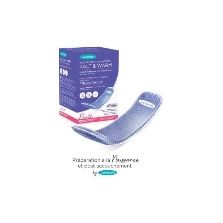 LANSINOH Serviette Post-Accouchement Apaisante Froid/Chaud
