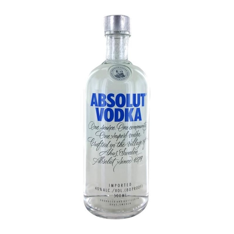 Vodka 40° absolut 50cl