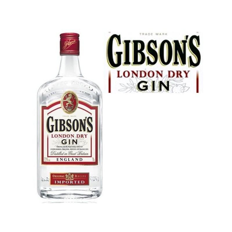 London dry gin 70 cl Gibson's