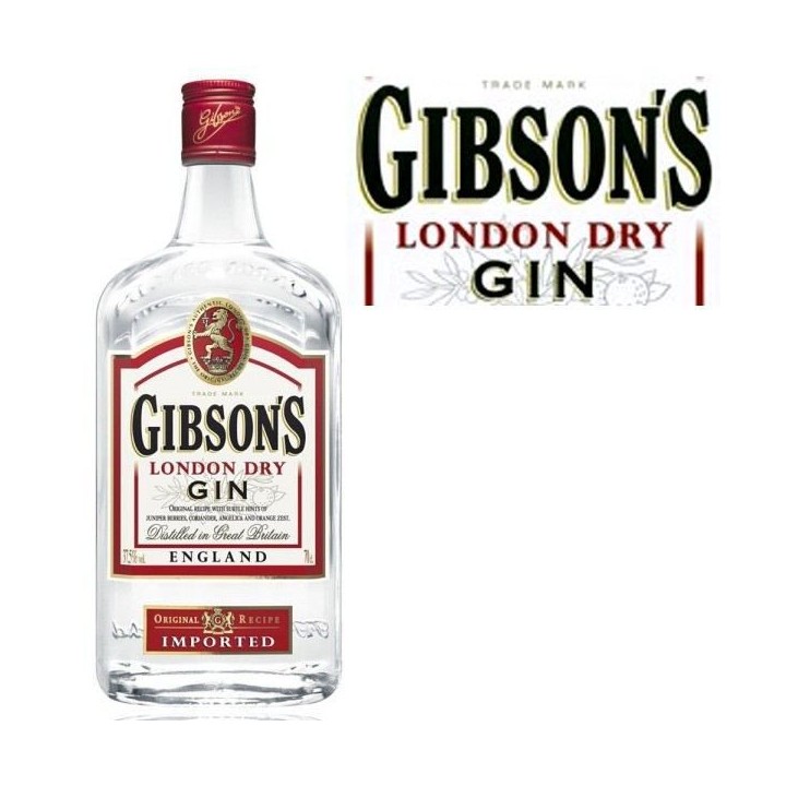 London dry gin 70 cl Gibson's