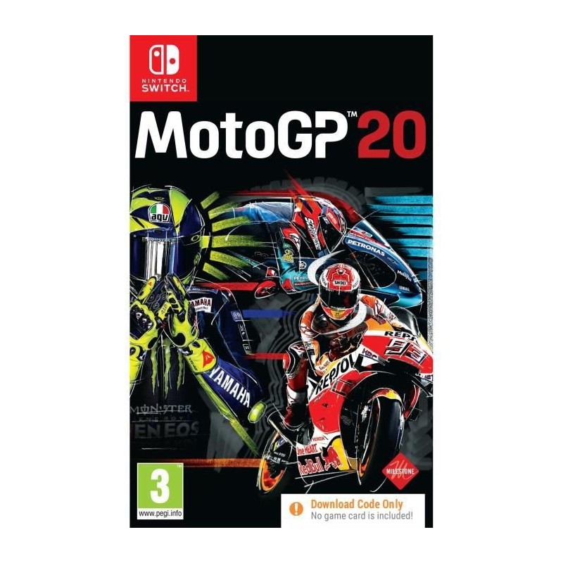 Moto GP 2020 Jeu Nintendo Switch (Code de téléchargement dans la boîte)