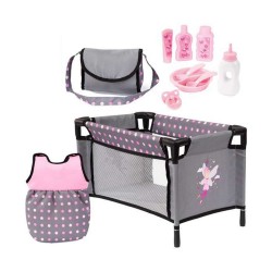 Accessoires pour poupées Reig Gris Rose 11 Pièces