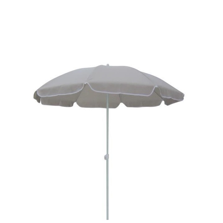 Parasol droit diametre 1,80 m - Structure acier en polyester anti-uv -