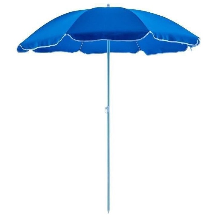 Parasol droit diametre 1,80 m - Structure acier en polyester anti-uv -