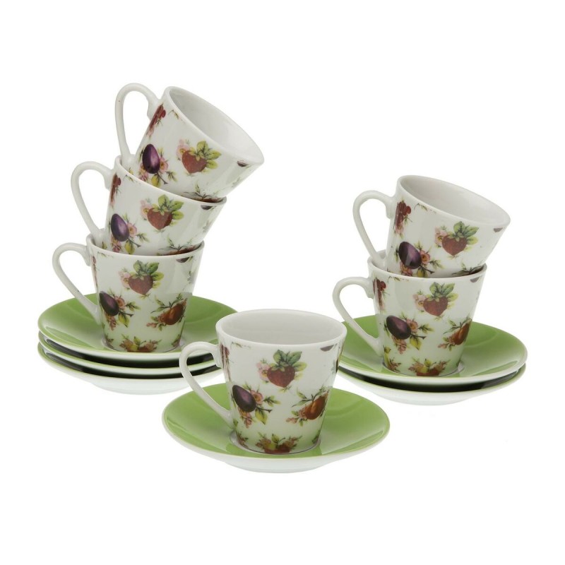 Ensemble de tasses à café Versa Strawberry Porcelaine (6 Pièces)